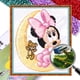 thumbnail image 1 of Kit Punto Cruz Minnie Bordado Parcial Con Cuentas Impresas 9CT Arte para El 28x30cm, 1 of 9