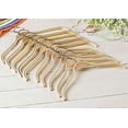 thumbnail image 5 of Perchas de madera con rayas antideslizantes (paquete de 10), 5 of 5