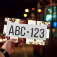 thumbnail image 4 of 1 Pcs Cherries License Plate Frame, License Plate Cover for Car Decorative Parts, Aluminum License Plate Bracket Holder Rust-Proof Weather-Proof for US Standard Car, 4 of 9