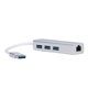 thumbnail image 3 of Adaptador USB 3.0 a Ethernet Hub multifunción multipuerto 4 en 1 Adaptador Ethernet para computadora portátil de escritorio Tablet, 3 of 5