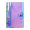 Purple A6 Zippered Notebook Binder Bag – Ngheia Transparent Savings Record Folder for Cash Envelopes, Budget Organizer with Zipper Closure, Portable Finance Wallet