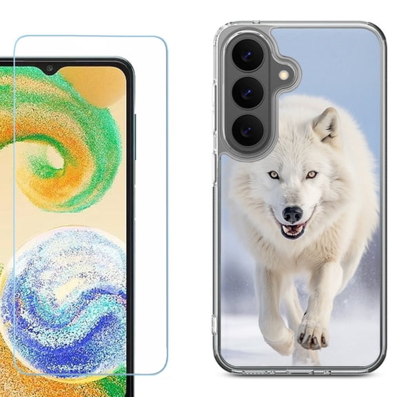Phone Case for Samsung Galaxy A37 5G, with Screen Protector, by OneToughShield - Arctic Wolf