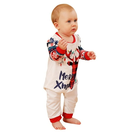 

Xmarks Christmas Pajamas for Family Holiday PJs for Women/Men/Kids/Couples/Adult Vacation Cute Elk Printed Loungewear