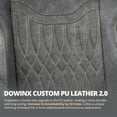 thumbnail image 4 of GOOSEA Ergonomic Gaming Chair with Massage Lumbar Support and Footrest — PU Leather Reclining Computer Desk Chair with Pocket Spring Cushion for Adults, Big and Tall Game Chair, Grey, 4 of 7