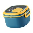 thumbnail image 3 of Lonchera reutilizable, contenedor para ensaladas, caja para refrigerios, contenedor para preparar comidas, bento Polipropileno azul, 3 of 9