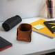 thumbnail image 5 of Xihbxyly Oferta Del Día Ofertas Relámpago Bolígrafo de Cuero Plegable y Desmontable, Caja de Almacenamiento de Papelería para Estudiantes, Decoración de Escritorio, Cubo de Almacenamiento de Oficina, 5 of 5