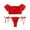 Red_Style1, variant on Avidlove Bra and Panty Set Ruffle Lingerie Set Sexy Sheer Chemise