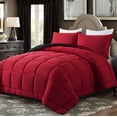 thumbnail image 2 of Juego de edredón DOWNCOOL Queen con 2 fundas de almohada, color rojo y negro, 2 of 2
