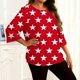 thumbnail image 2 of TaTaai Plus Size Gradient Print T-Shirt, Women's Long Sleeve Round Neck Top, Casual Loose Fit Blouse, Soft Home Wear, All Seasons Daily Attire Gift, 2 of 6
