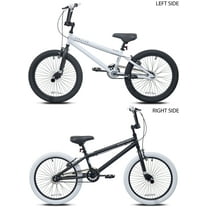 20" Kent Bicycles Spector BMX Bicycle, Fits Rider 4'2" - 5', Black/White, Child/Tween/Teen, Unisex