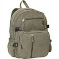 thumbnail image 5 of Everest Unisex Canvas Compression Backpack Olive, 5 of 7