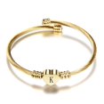 thumbnail image 1 of Guardurnaity de acero inoxidable para mujer, reemplazo decorativo portátil, hilo galvanizado, brazalete ajustable, adorno de joyería Ropa, zapatos y accesorios Miscelánea Letra K Guardurnaity AP018595-02, 1 of 6