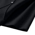 thumbnail image 4 of Timoontee Men's Solid Color Short Sleeve Round Neck Casual Fashion T-Shirt Black M, 4 of 7