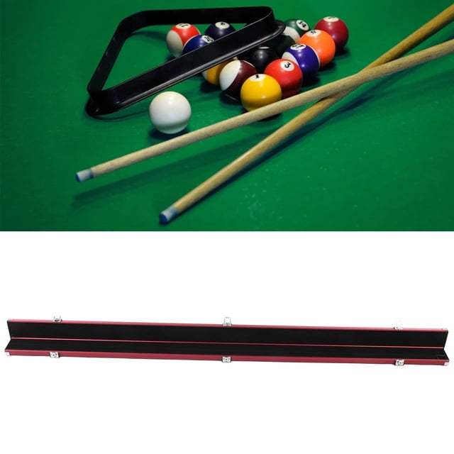 Boîte de Rangement pour Queue de Billard, Alliage d'Aluminium Anti-Vol Étui Rigide pour Queue de Billard avec 2 Emplacements