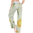 thumbnail image 5 of Women's Pajama Pants Yellow Dandelion Comfy Stretch Sleepwear Essentials womens Lightweight Lounge Terry Pajama Pant, Small, 5 of 7