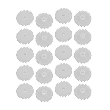 - 20PCS 34 Teeth 3mm Hole Diameter Plastic Gear Wheel for RC Toy Car