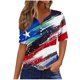 thumbnail image 1 of Tops de Manga Corta de Algodón para las Mujeres Impreso Cuello Redondo Blusa Imitación Estante de Algodón, Moda Casual Top para el Hogar Diario Y el Trabajo, 1 of 7