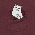 thumbnail image 4 of Lord Nermal Pocket Tee (Burgundy Vintage Wash), 4 of 4