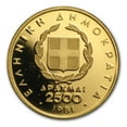 thumbnail image 2 of Greece Gold 2500 Drachmas Pan-European Games Proof, 2 of 2