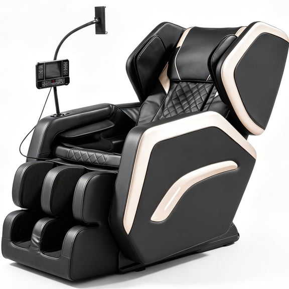 Massage Chair Full Body Zero Gravity Massage Chair Recliner, 10 Rollers Massage, Heating, LCD Touch Screen, 5.1-5.9 Ft, Male/Female Gift
