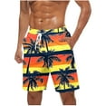 thumbnail image 2 of Viikei Men's Soft Touch Shorts-Skin Friendly Material,Men Casual Fashion Print Shorts with Pockets Elastic Waist Beach Pants Multicolor XXXXXL, 2 of 4