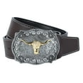 thumbnail image 2 of Cinturones para hombres Retro Multifuncional Clásico Fancy Diseño elegante rústico Durable Ajustable Casual Jean Cinturón Casual Jean Belt Jeans Tipo 3 Inevent AP004549-03, 2 of 7