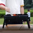 thumbnail image 4 of Parrilla de carbón plegable portátil de acero inoxidable de 2 tamaños para parrilla de mesa al aire libre, jardín, camping, patio, barbacoa, fiesta, senderismo, picnic Hy, 4 of 5
