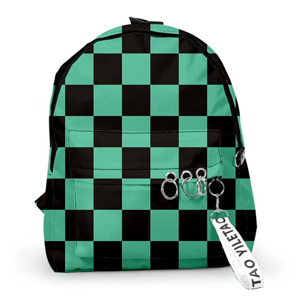 Kimetsu No Yaiba Backpack Casual Bags Gym Travel Hiking Canvas Backpack School Bag 