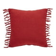 thumbnail image 4 of VHC Brands Gallen Red White Pillow Fringed 12x12, 4 of 4