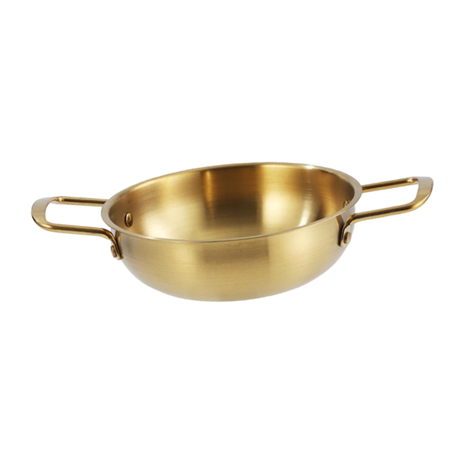 Korean Ramen Pot, Seafood Pot Stockpot Multipurpose, Household Kitchen Cookware Pan Dry Pots, Double Handle Instant Noodle Pot, Kimchi Soup Pot 22cm