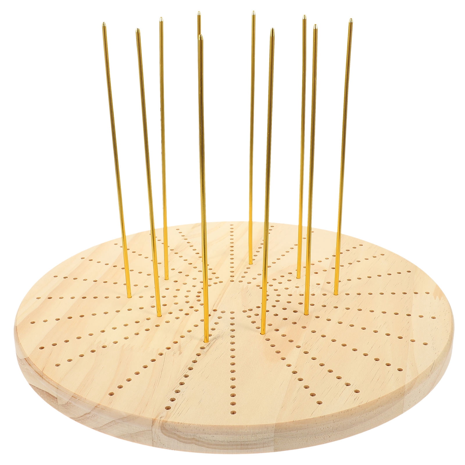 WRISTBIQUE Knitting Yarn Board Wood Molding Board for Craft Making 1 Set 11.79x11.79in