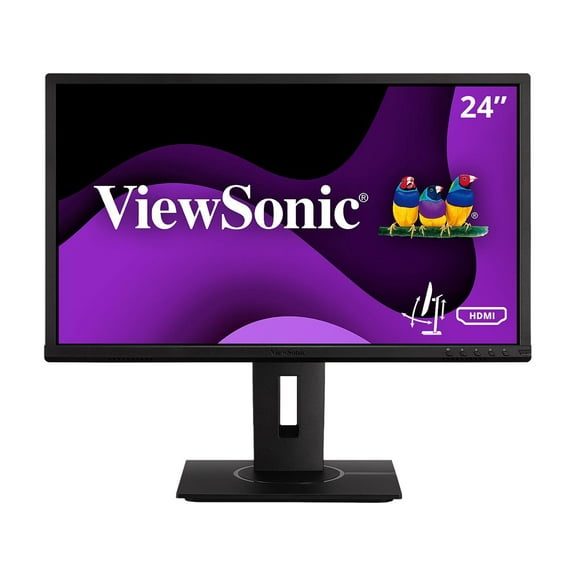 ViewSonic VG2440 24 Inch IPS 1080p Ergonomic Computer Monitor with Integrate vDisplyManager HDMI DisplayPort VGA USB Inputs for Home and Office