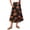 13#a Earthy Yellow, variant on Womens Tiered Midi Skirt Orange Witch Hat Pumpkin Print Elastic Drawstring Neighborhood Party Skirt Pink 2XL