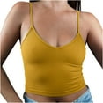thumbnail image 2 of YHAJDS Womens Camisole Ribbed Tank Tops for Women Solid Color V Neck Sleeveless Fitted Cami, 2 of 5