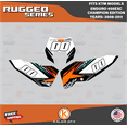 thumbnail image 2 of Kalair GFX Graphics Kit for Ktm Enduro 450EXC Champions Edition (2008-2011) Rugged Series, 2 of 5