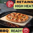 thumbnail image 2 of 5PCS Pizza Making Accessories Kit - 15 inch Pizza Stone with Handles, Pizza Peel, Pizza Cutter, Dough Tool - Baking Stone for Bread, 2 of 7