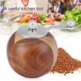 thumbnail image 3 of Wooden Pepper Grinder, Pepper Mill Grinder Bottle Wooden Natural Handy Manual Kitchen Tools, 3 of 8