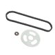 thumbnail image 1 of Juego De Cadena De Piñón De Transmisión, 88 Eslabones Kit De Piñón De Cadena T8F Resistente A La Erosión 3 Orificios Y Orificio 10H 44T Y 10T Para Motocicletas, 1 of 7