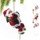 thumbnail image 1 of Adornos navideños de Papá Noel trepador, decoración, regalos $ Cortina de cuentas de escalada eléctrica, escaleras para subir, juguetes de Papá Noel $ Cuentas de escalada de Papá Noel para Navidad, 1 of 5