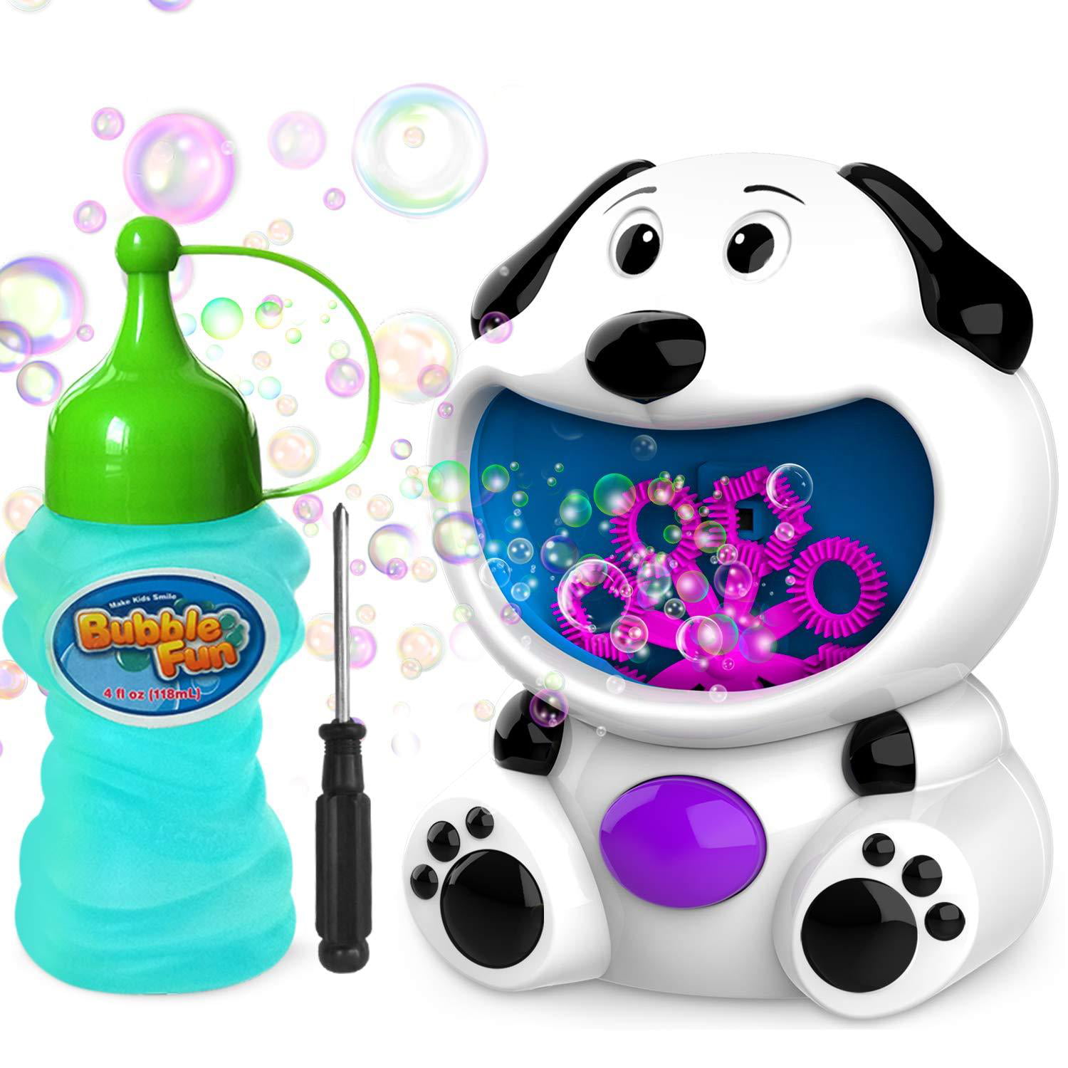 Best Bubble Toys Bath Toys Gift Idea WisToyz Bubble Machine 2019 Upgraded Bubble Blower Automatic Bubble Machine for Kids Boys Girls Toddlers Strong Output Colorful Bubbles A Bubble Wand Included 