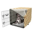 thumbnail image 5 of Chicken Dog Crate Cover, Pattern of Birdies Domestic Farm Animal Symmetric Repetition, Easy to Use Pet Kennel Cover Small Dogs Puppies Kittens, 7 Sizes, Yellow Salmon, by Ambesonne, 5 of 6