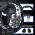 thumbnail image 3 of ONIKUMA ONIKUMA K8 Camouflage Gaming Headset with RGB Lighting, Adjustable Mic, Volume Control, and 3.5mm Splitter for PC, PS4, Xbox One, and Smartphones, 3 of 6