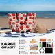 thumbnail image 5 of Easygdp Red Strawberry Bolsa de Viaje de Playa de Gran Capacidad, Bolsa Tote Perfecta para la Playa, Escapadas de Fin de Semana y Viajes, 5 of 7