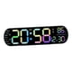 thumbnail image 2 of Reloj despertador digital Reloj LED Calendario Hora, Reloj de pared Pantalla grande Brillo ajustable para sala de estar Gimnasio Mesita de noche, 2 of 9