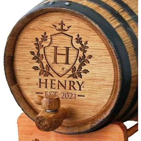

Personalized Whiskey Bourbon Omsix Barrel - Engraved Wine Cask gift - Custom Oak Mini Barrel - Omsix Design (1 Liter Barrel)