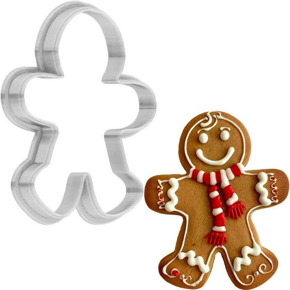 Christmas Gingerbread Boy Cookie Cutter 4 Inch Made in USA by WONDERTORY