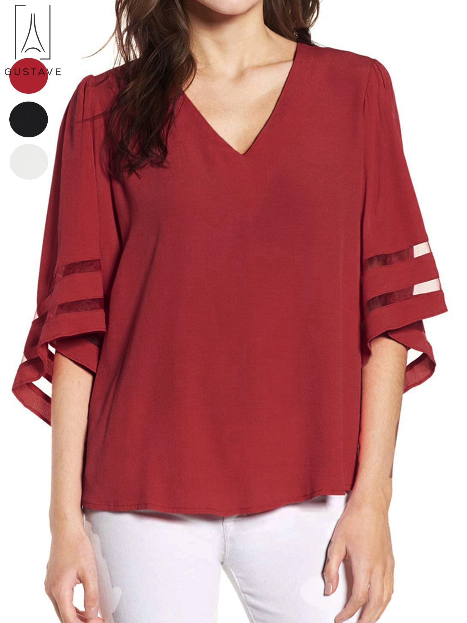 plus chiffon top