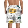 thumbnail image 3 of Kll Hello Men'S Casual Summer Beach Shorts Hawaiian Shorts With Pockets-Small, 3 of 9