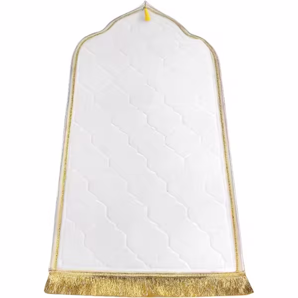 white, variant on Jiibva Muslim Prayer Mat, Lace Flannel Prayer Rug Thick Soft Islamic Rug Portable Muslim Prayer Carpet Worship Blanket for Men and Women