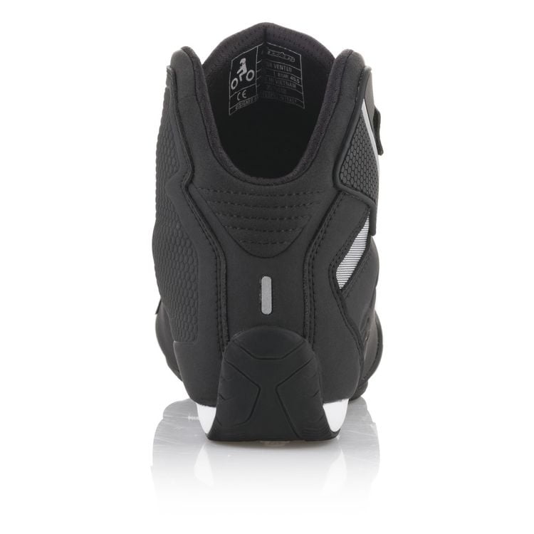 Alpinestars Sektor Mens Vented Motorcycle Shoes Black/White 8 USA